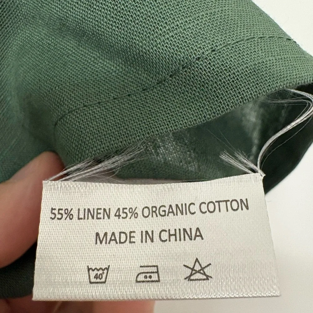 NWT Boy’s Olive Green Linen Set from Sofia Mila boutique 4/5T - Picture 5 of 5